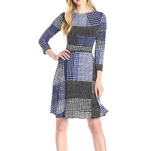 Multi Print knee length dress
